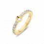 Pierścionek Melano Twisted Petite Crystal TR17 Złoty