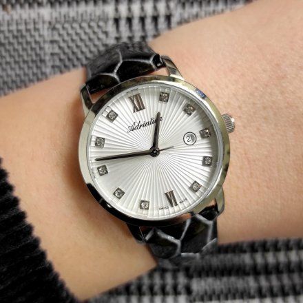 Zegarek Damski Adriatica na Pasku A3110.5283QZ - Swarovski Zegarek Swiss Made