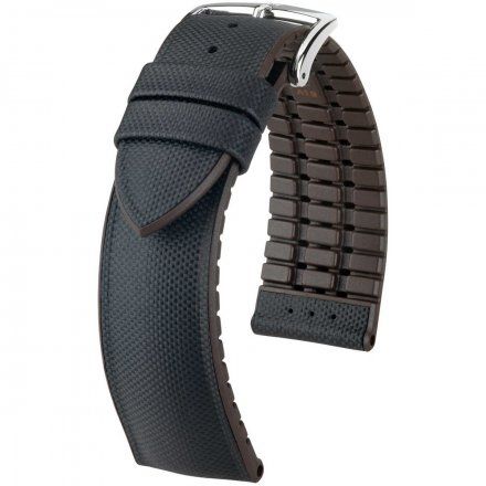 Czarno-brązowy pasek skórzany 20 mm HIRSCH Arne 0921094050-2-20 (L)
