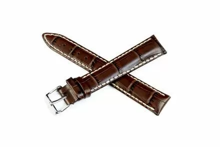 Brązowy pasek skórzany 22 mm HIRSCH Modena 10302810-2-22 (L)