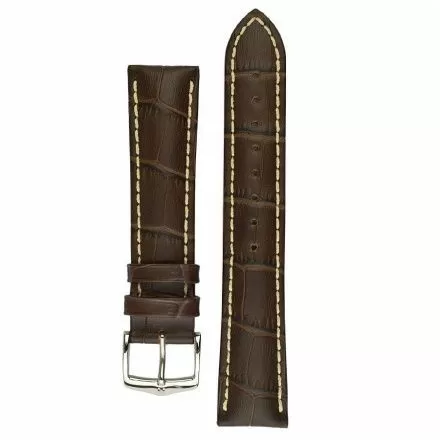 Brązowy pasek skórzany 22 mm HIRSCH Modena 10302810-2-22 (L)