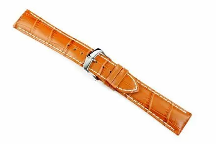 Miodowo-brązowy pasek skórzany 22  mm HIRSCH Modena 10302875-2-22 (L)