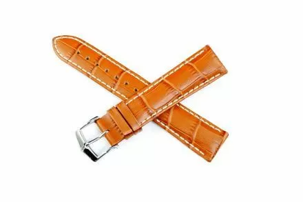 Miodowo-brązowy pasek skórzany 22  mm HIRSCH Modena 10302875-2-22 (L)