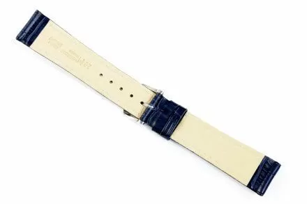 Niebieski pasek skórzany 18 mm HIRSCH Modena 10302880-2-18 (L)
