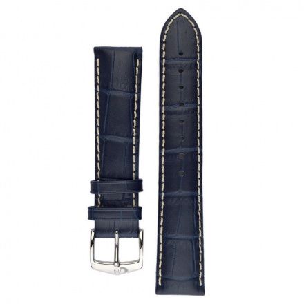 Niebieski pasek skórzany 19 mm HIRSCH Modena 10302880-2-19 (L)