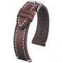 Brązowy pasek skórzany 22 mm HIRSCH Liberty 10900210-2-22 (L)