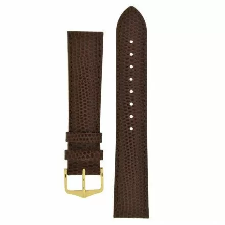 Brązowy pasek skórzany 12 mm HIRSCH Rainbow 12302610-1-12 (M)