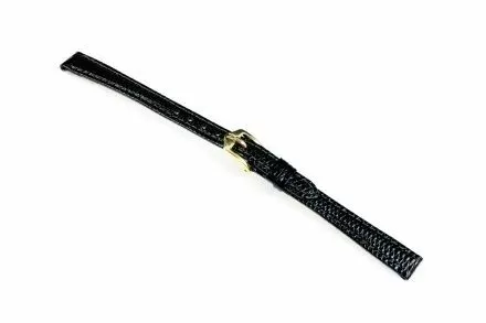 Czarny pasek skórzany 14 mm HIRSCH Rainbow 12302650-1-14 (M)