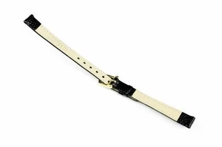 Czarny pasek skórzany 14 mm HIRSCH Rainbow 12302650-1-14 (M)