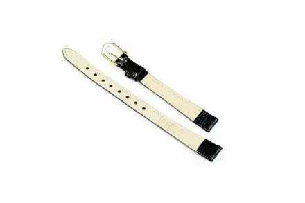 Czarny pasek skórzany 14 mm HIRSCH Rainbow 12302650-1-14 (M)