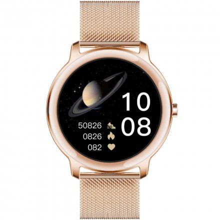 Różowozłoty smartwatch damski Rubicon RNBE66RIBX05AX