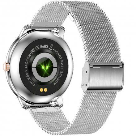 Srebrny smartwatch damski Rubicon RNBE66SIBX05AX