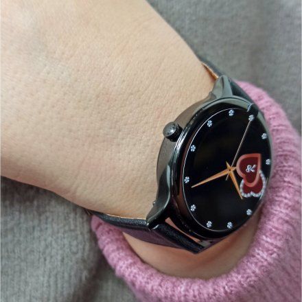 Smartwatch Pacific 18-3 Czarny + pasek | Kroki Kalorie Sport Puls Ciśnienie Tlen Cykl