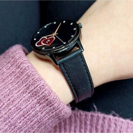 Smartwatch Pacific 18-3 Czarny + pasek | Kroki Kalorie Sport Puls Ciśnienie Tlen Cykl