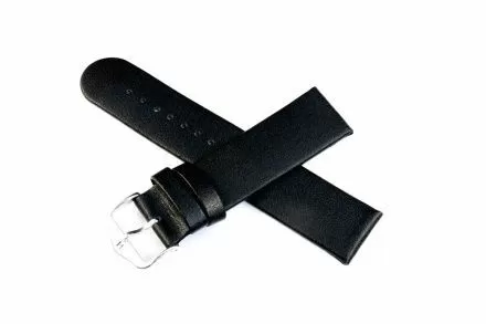 Czarny pasek skórzany 16 mm HIRSCH Scandic 17852050-2-16 (M)