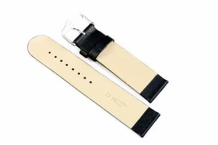 Czarny pasek skórzany 18 mm HIRSCH Scandic 17852050-2-18 (M)