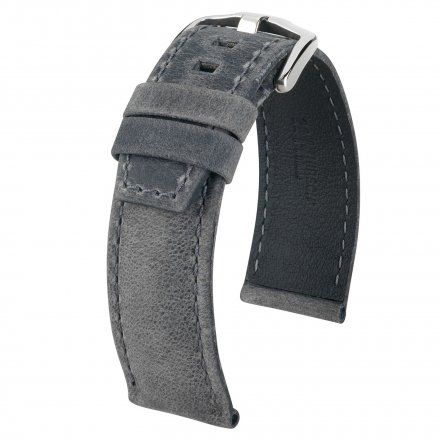 Szary pasek skórzany 22 mm HIRSCH Tritone 08564030-2-22 (L)