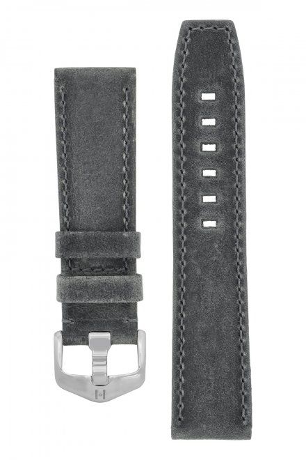Szary pasek skórzany 22 mm HIRSCH Tritone 08564030-2-22 (L)