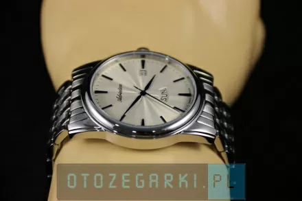 Zegarek Męski Adriatica na bransolecie A8194.51B3Q - Zegarek Kwarcowy Swiss Made
