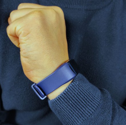 Czarny smartwatch męski damski Rubicon RNCE59 SMARUB076 + GRANATOWY PASEK