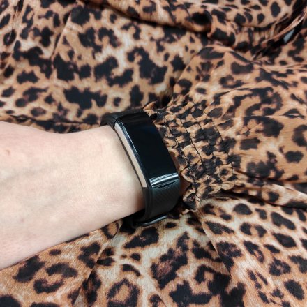 Czarny smartwatch męski damski Rubicon RNCE59 SMARUB076 + GRANATOWY PASEK