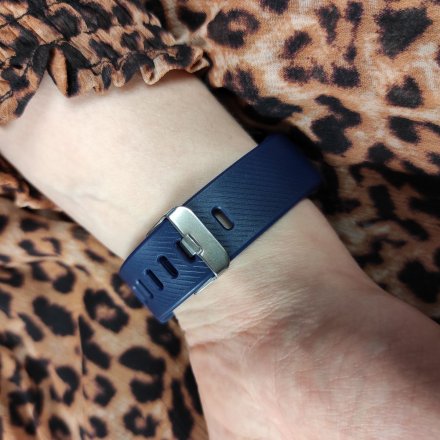 Czarny smartwatch męski damski Rubicon RNCE59 SMARUB076 + GRANATOWY PASEK