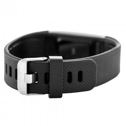 Czarny smartwatch męski damski Rubicon RNCE59 + RÓŻOWY PASEK