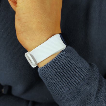 Czarny smartwatch męski damski Rubicon RNCE59 SMARUB077 + BIAŁY PASEK