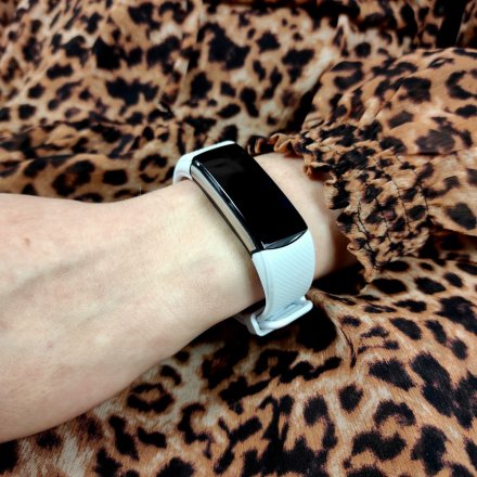 Czarny smartwatch męski damski Rubicon RNCE59 SMARUB077 + BIAŁY PASEK