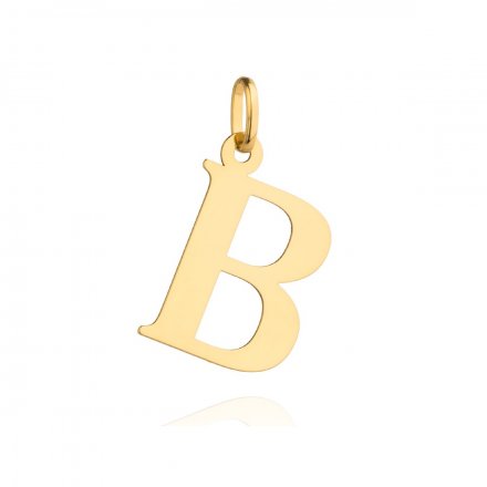 Biżuteria SAXO Zawieszka złota litera B 6-20-Z00217-0.74