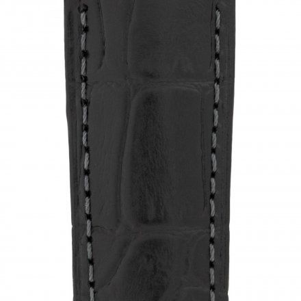 Czarny pasek skórzany 16 mm HIRSCH Duke 01028050OE-1-16 (L)