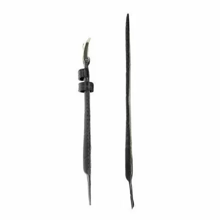 Czarny pasek skórzany 16 mm HIRSCH Duke 01028050OE-1-16 (L)