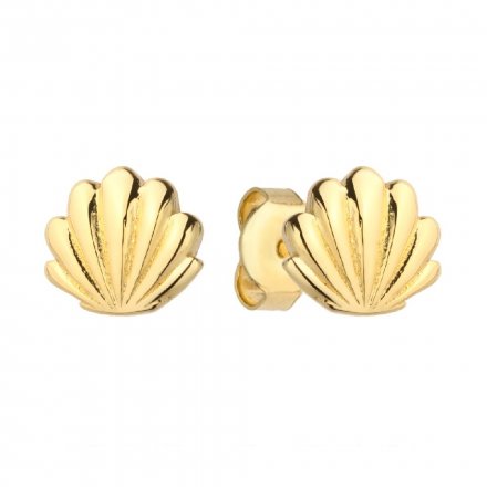 Biżuteria SAXO Kolczyki Złote Muszelki Pełne 7-4-K00305-0.90