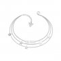 Srebrna bransoletka Guess z gwiazdkami GUESS A STAR IS BORN UBB70077-S
