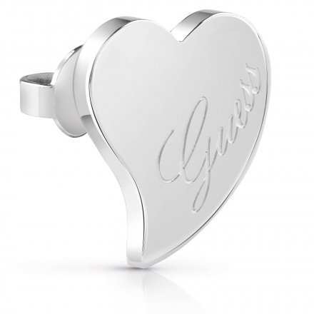 Srebrne kolczyki Guess serca GUESS LOVE UBE28046
