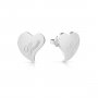 Srebrne kolczyki Guess serca GUESS LOVE UBE28046
