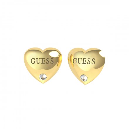 Biżuteria Guess kolczyki złote Guess Is For Lovers UBE70105