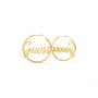 Złote kolczyki Guess koła z logo GUESS Dream&Love UBE70131