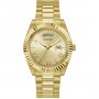 Złoty zegarek Guess Connoisseur z bransoletką i datownikiem GW0265G2 