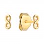 Biżuteria SAXO Kolczyki Złote Znak nieskończoności 7-4-K00663-0.52