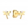 Biżuteria SAXO Kolczyki Złote Ważki z cyrkoniami 7-4-K00665-0.62
