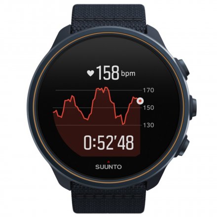 Suunto Zegarek męski SS050565000 Suunto 9 Baro Granite Blue Titanium