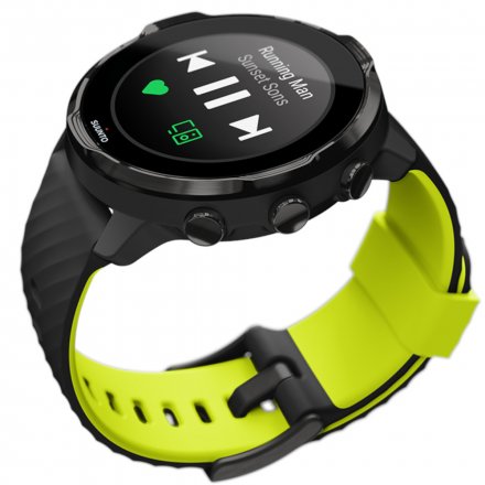 Suunto Zegarek Smartwatch SS050379000 Suunto 7 Black Lime HR WEAR OS