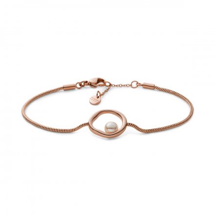 Pozłacana bransoletka Skagen z perłą SKJ1441791