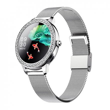 Smartwatch Garett Lady Kate RT srebrny z bransoletą 5904238480595
