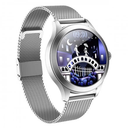 Smartwatch Garett Lady Naomi Pro RT srebrny z bransoletą 5904238480649