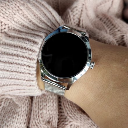 Smartwatch Garett Lady Naomi Pro RT srebrny z bransoletą 5904238480649