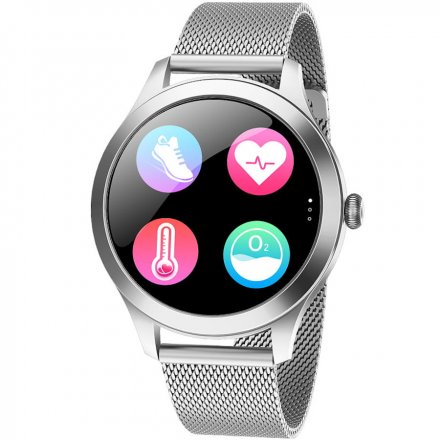 Smartwatch Garett Lady Naomi Pro RT srebrny z bransoletą 5904238480649