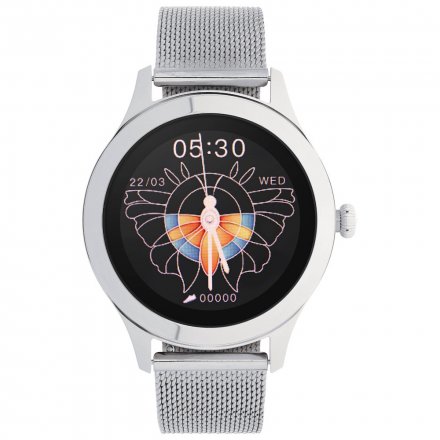 Smartwatch Garett Lady Naomi Pro RT srebrny z bransoletą 5904238480649