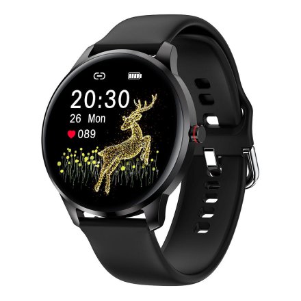 Smartwatch Garett Lady Olivia RT czarny z paskiem 5904238480823